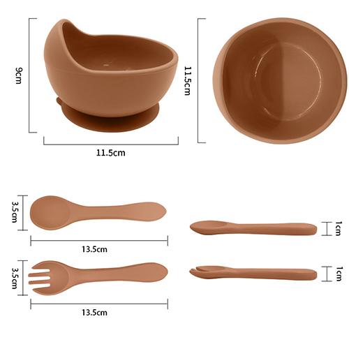 primer juego de alimentación para bebé con babero y dimensiones del plato