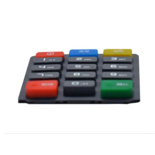 Teclados de caucho de silicona para máquinas POS personalizados