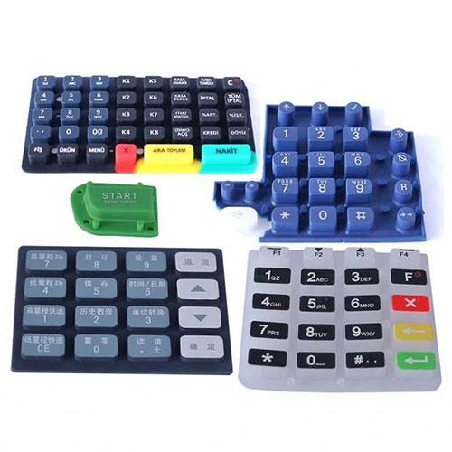 Muestra de teclado de silicona