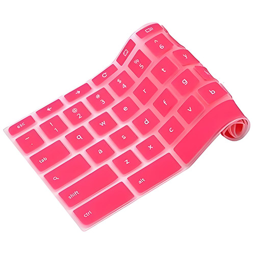 cubierta de teclado de silicona rosa