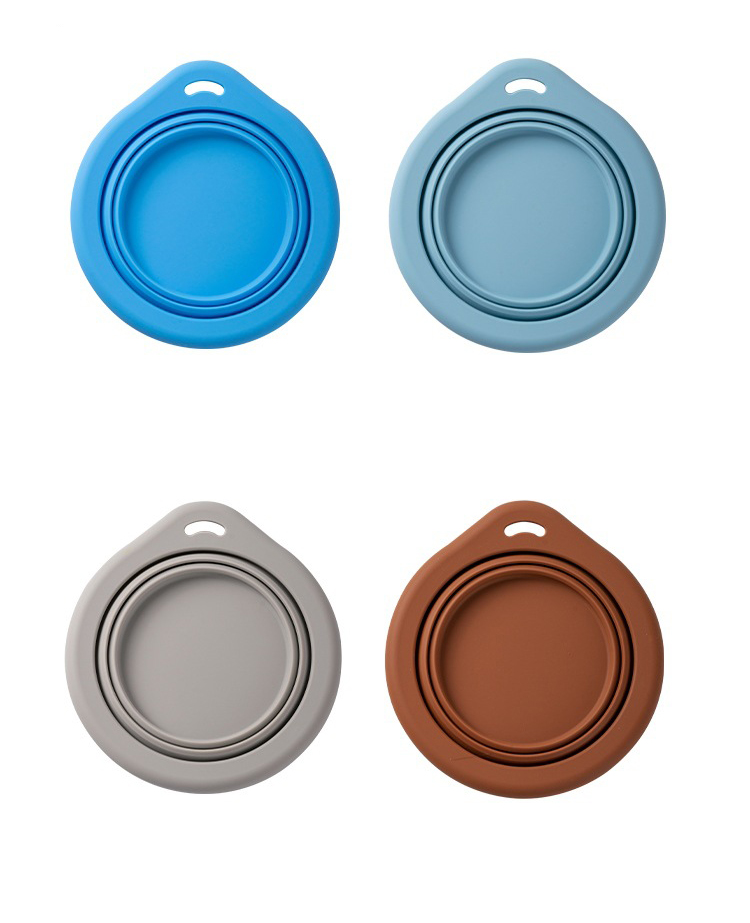 Cuencos portátiles de silicona para mascotas con logotipo personalizado 