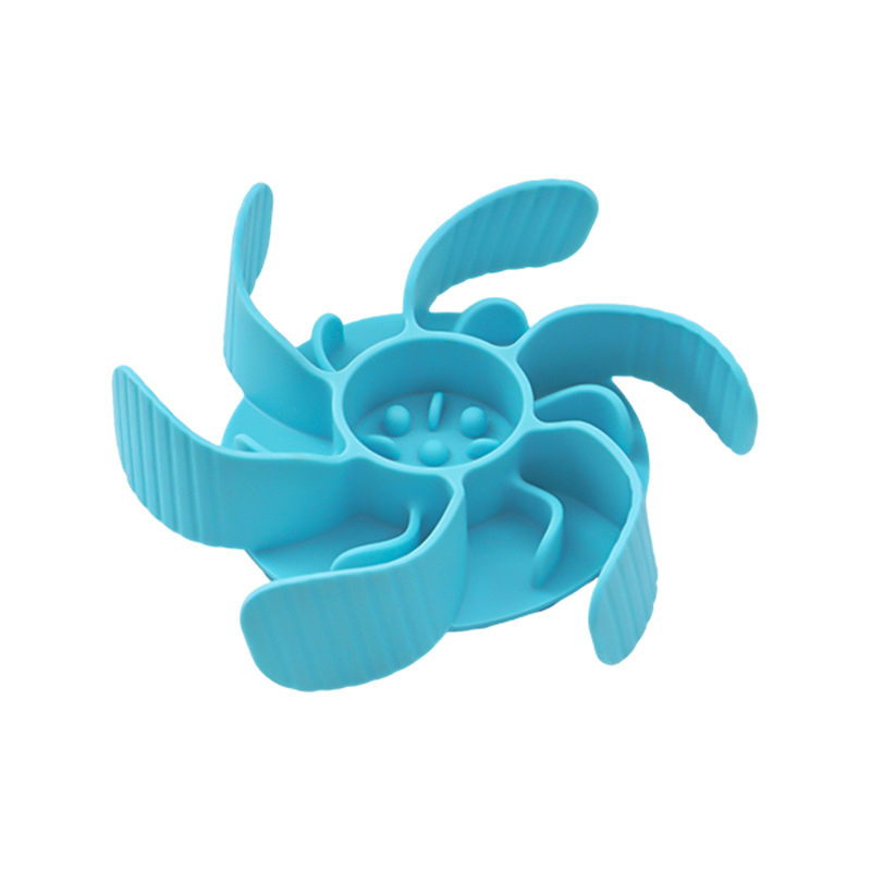 Cuenco para perros con alimentador lento en espiral de silicona