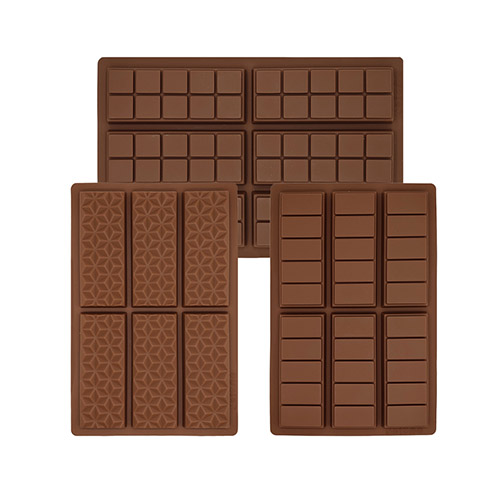 Molde de chocolate de silicona rectangular personalizado