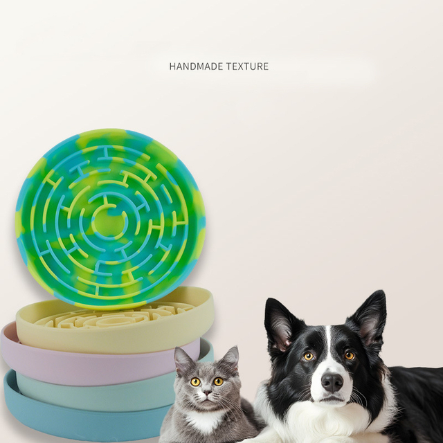 Ventosa de silicona respetuosa con el medio ambiente popular que lame los cuencos de alimentación lenta