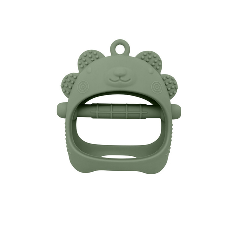 Nuevo BPA cabeza de oso juguete para la dentición del bebé guantes mordedor