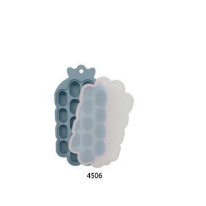 Venta al por mayor de moldes de cubitos de hielo de calidad alimentaria de silicona redondos de congelación rápida para el hogar de gran capacidad con tapas