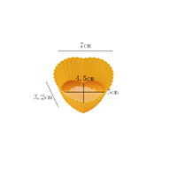 Moldes de silicona para cupcakes en forma de corazón