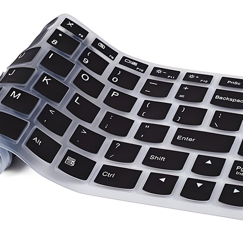 Funda de teclado de silicona negra