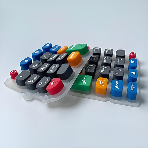 Teclado de caucho de silicona de color personalizado