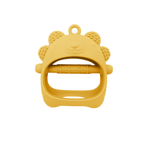Nuevo BPA cabeza de oso juguete para la dentición del bebé guantes mordedor