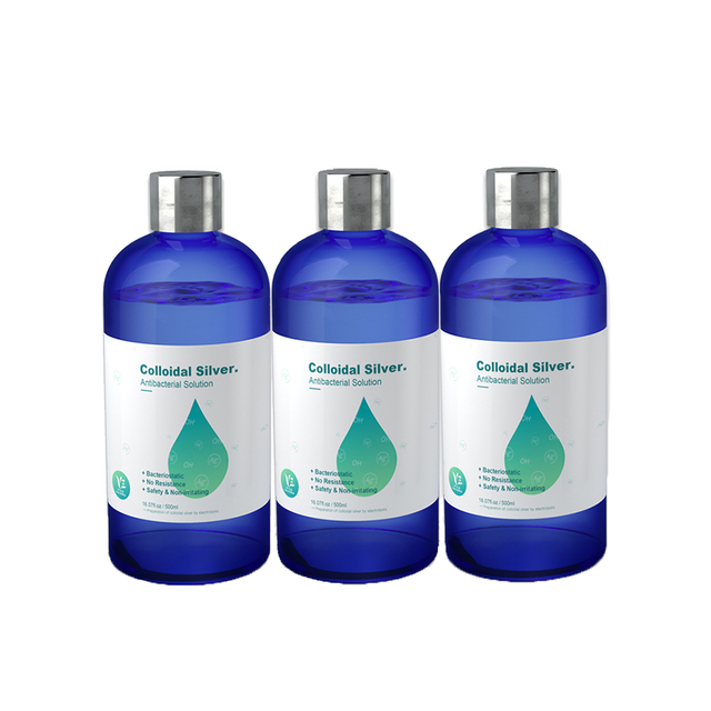 Suplemento líquido de plata coloidal nano natural 10PPM de categoría alimenticia para la ayuda diaria del sistema inmunológico